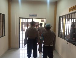 Jaga Keamanan Mako, Piket Wapawas Cek Kondisi Ruang Tahanan Polresta Palangka Raya