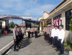 Jelang Tugas, SPKT Polresta Palangka Raya tadi Gelar Apel Serah Terima Piket