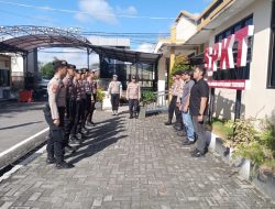 SPKT Polresta Palangka Raya Laksanakan Apel Serah Terima Guna Jaga Konsistensi Pelayanan