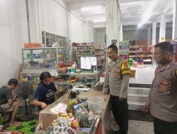 Di Toko Sembako, Polsek Bukit Batu Imbau Warga Tetap Waspada