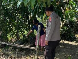 Personil Polsek Katingan Kuala cek lokasi pemanfaatan pekarangan rumah warga binaan