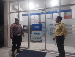 Polsek Bulik Patroli Sambangi Satpam Bank BRI