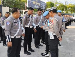 Provos Polres Lamandau Lakukan Pemeriksaan Sikap Tampang dan Kelengkapan Anggota