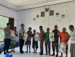 ‎Bhabinkamtibmas Dampingin Penyaluran Bantuan Beras Dari Badan Pangan Nasional