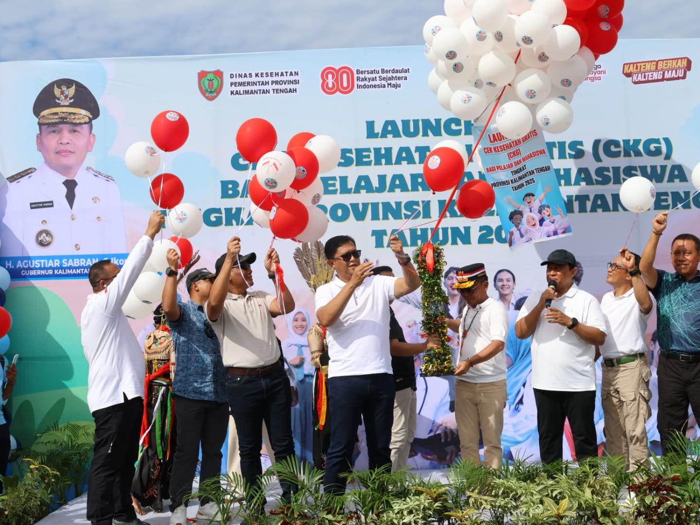 Kapolda Kalteng Hadiri Peluncuran CKG dan Lomba Tradisional dalam Rangka HUT RI ke-80