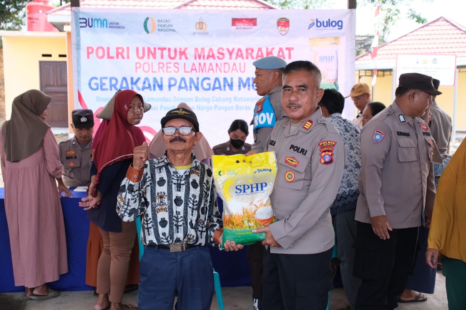 Polres Lamandau Gelar Pasar Beras Murah Untuk masyarakat