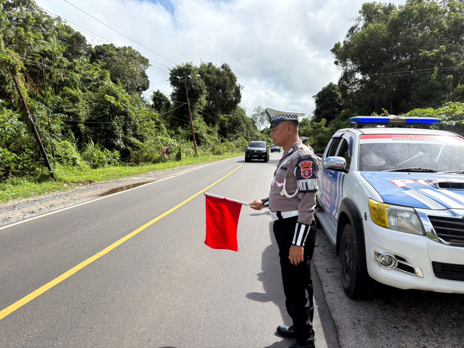 *Antisipasi Laka Lantas,* Satlantas Polres Katingan laksanakan patroli ke titik-titik lokasi rawan laka lantas.