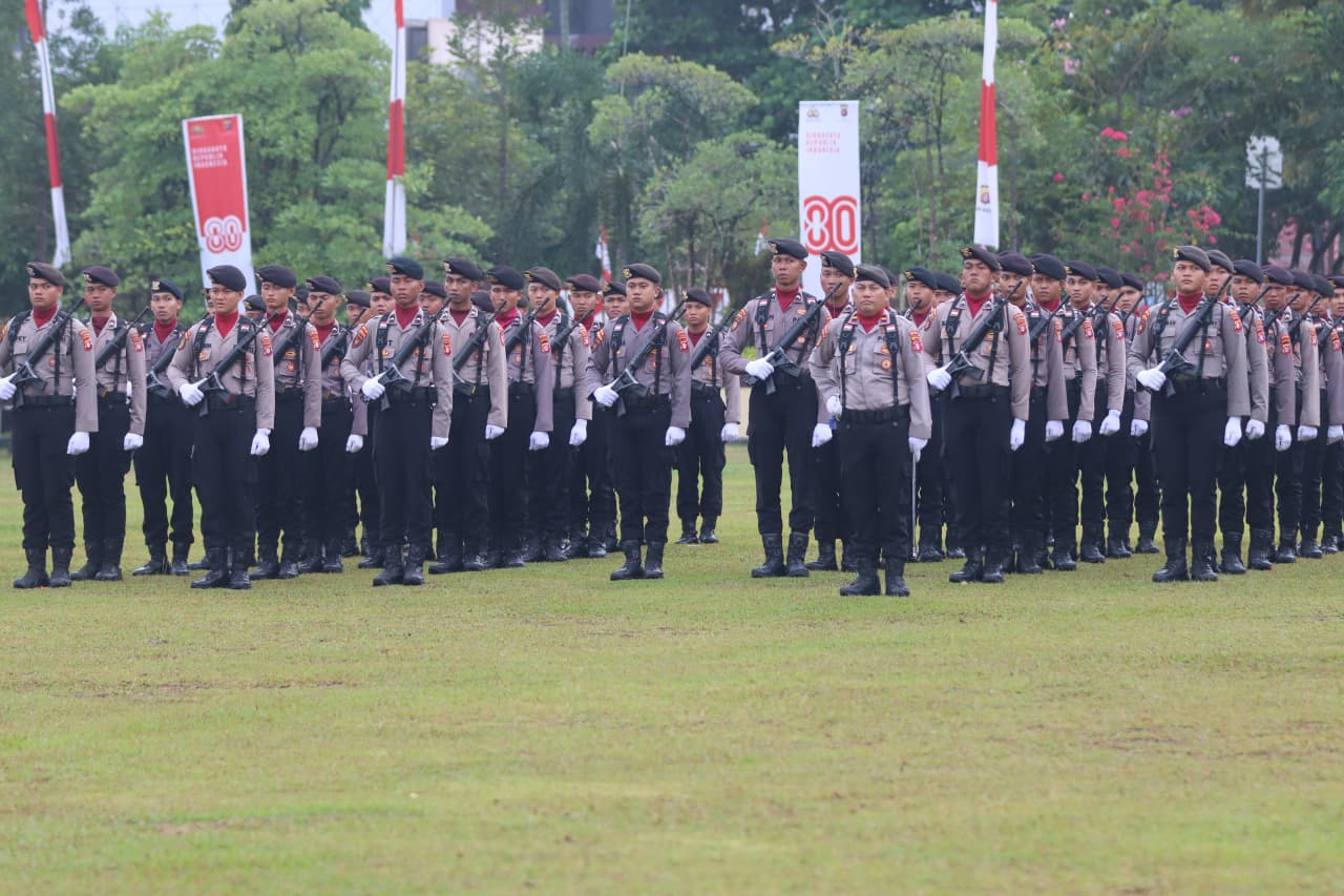 Peringati Semangat Hari Juang Polri, Polda Kalteng Gelar Upacara