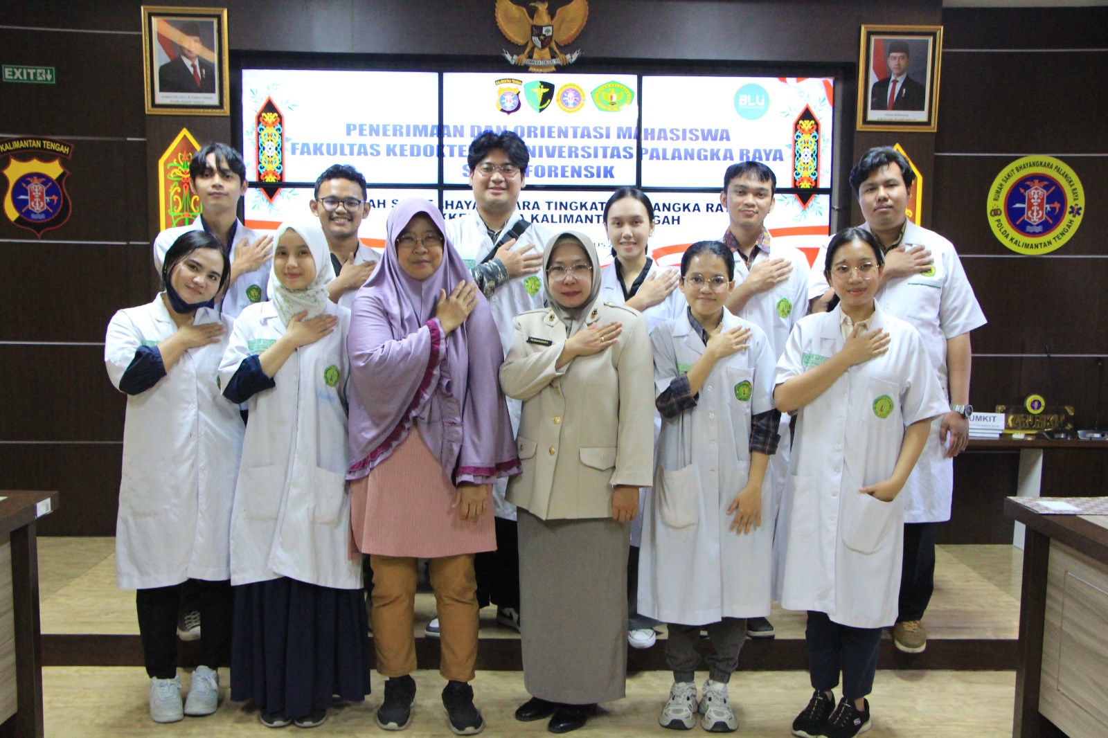 *Wujudkan Peran Sebagai Wahana Pendidikan, Rumkit Bhayangkara Polda Kalteng Terima Dan Orientasi Mahasiswa FK UPR Stase Forensik*