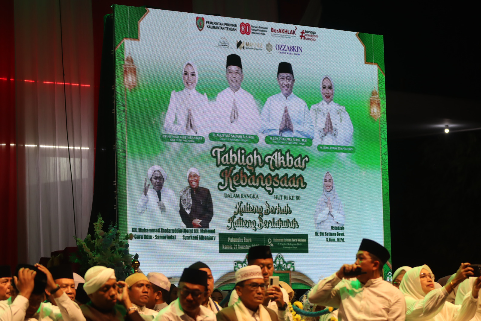 Perkuat Tolerasi dan Kebersamaan, Kapolda Kalteng Hadiri Tabligh Akbar Kebangsaan di Kantor Gubernur