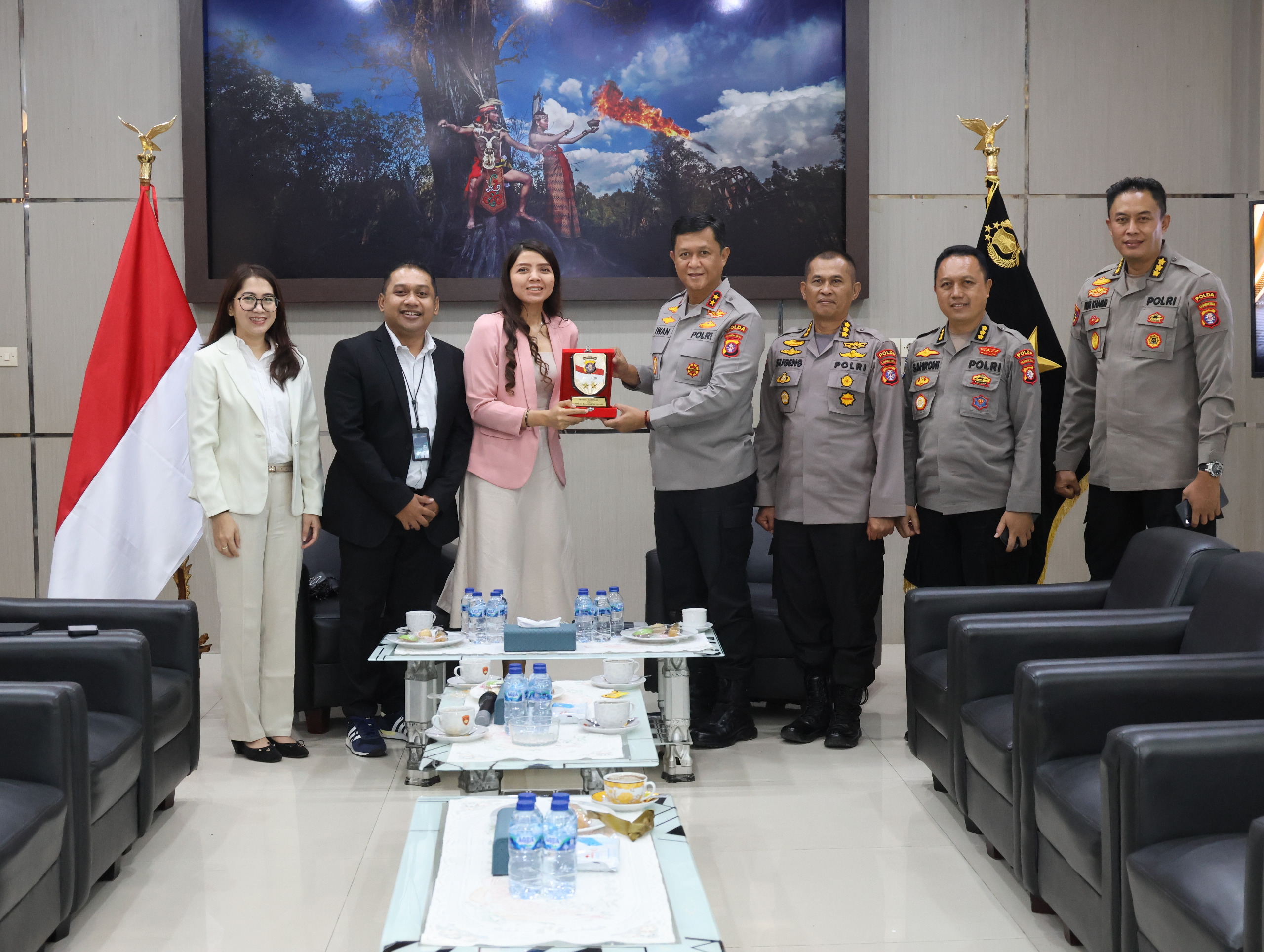 Bangun Sinergi, Bank Mandiri Palangka Raya Kunjungi Polda Kalteng