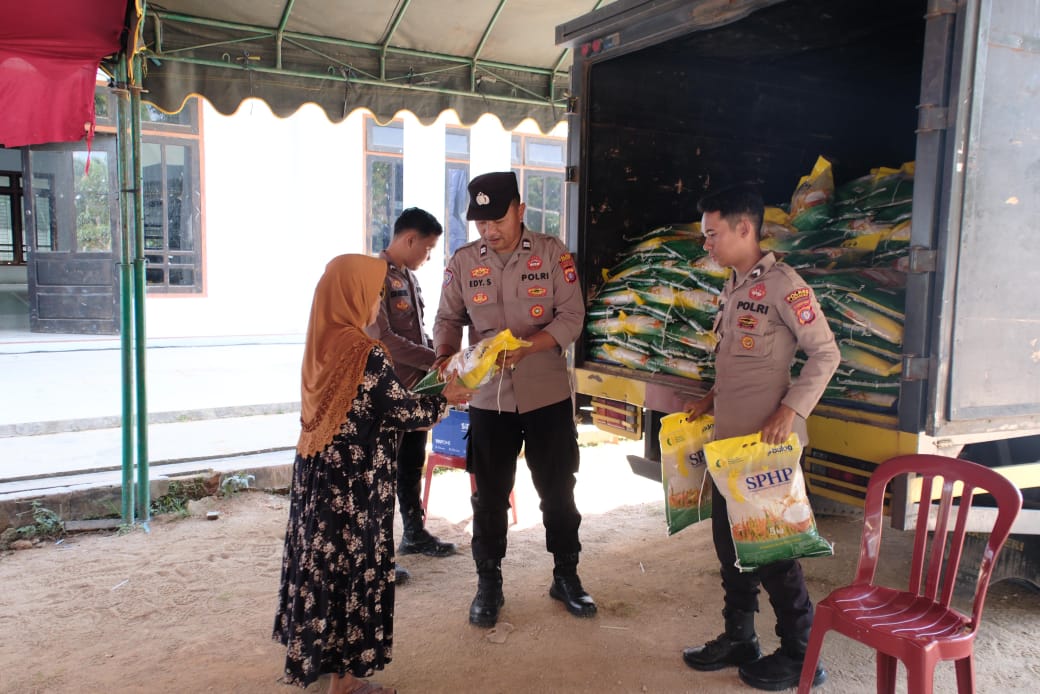 Polres Lamandau Gelar Pasar Beras Murah Untuk masyarakat
