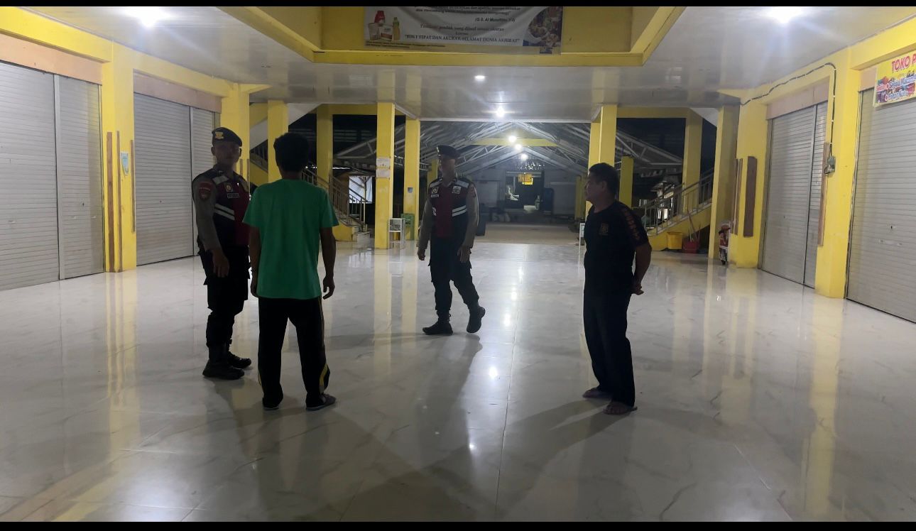 Sat Samapta Polres Lamandau Patroli Malam Hari, Jaga Kamtibmas dan sambang sejumlah Tempat