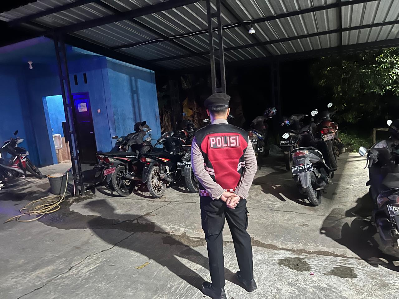 Sat Samapta Polres Lamandau Patroli di Objek Vital, Sambangi Satpam untuk Perkuat Keamanan