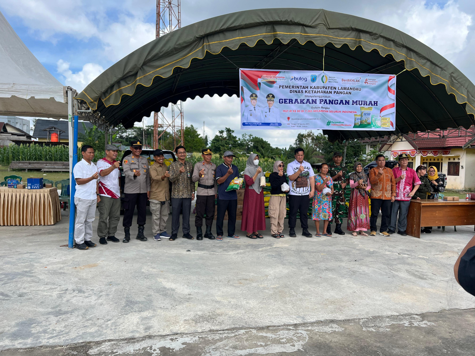 Waka Polres Hadiri Gerakan Pangan Murah di Kecamatan Bulik, Warga Antusias Sambut Program Stabilitas Harga