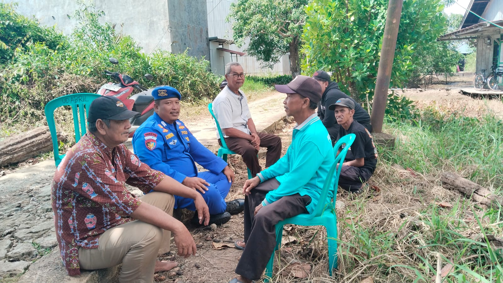 Personel Ditpolairud Ajak Masyarakat Ciptakan Sitkamtibmas Yang Aman Dan Kondusif
