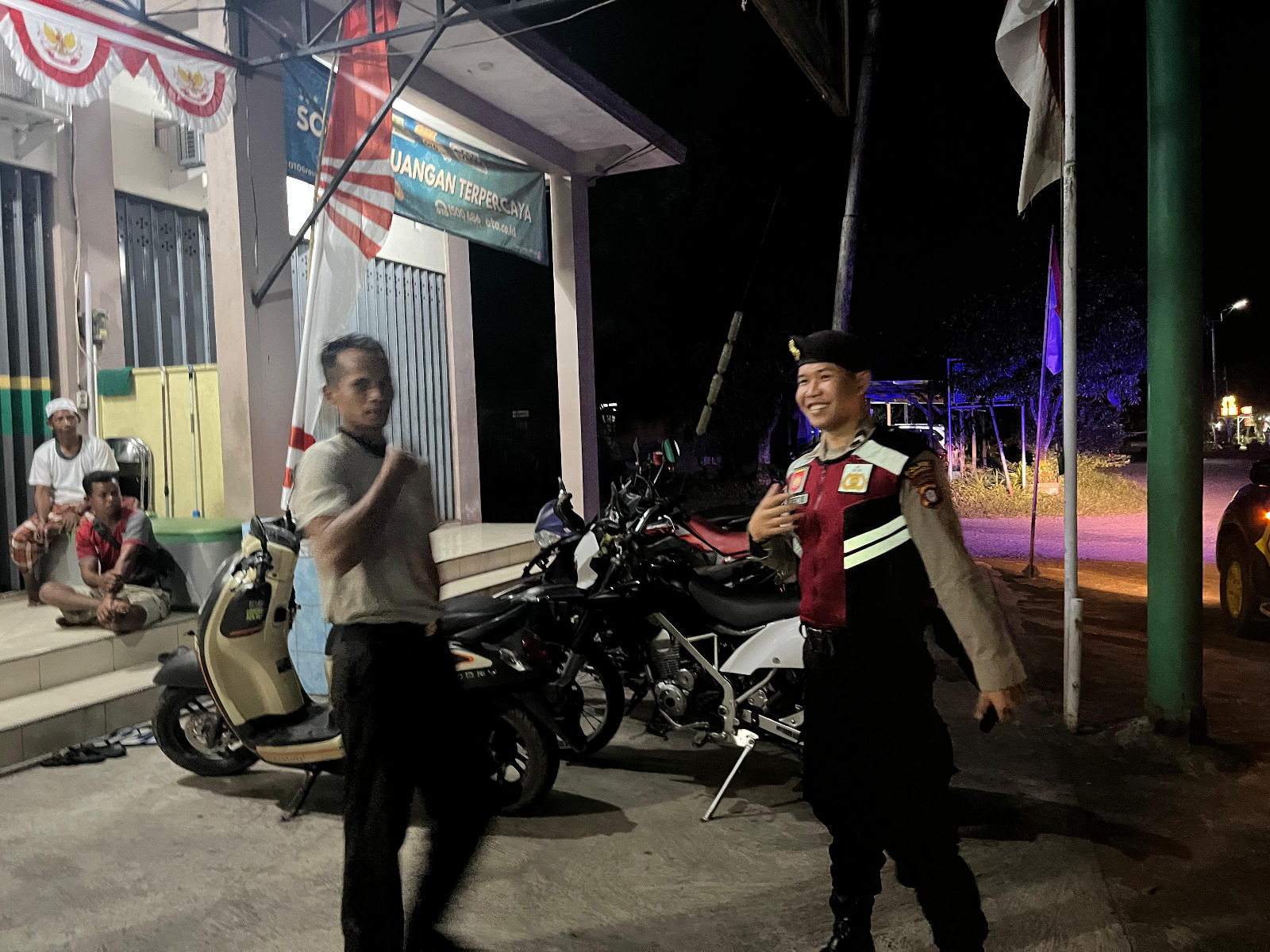 Sat Samapta Polres Lamandau Patroli di Objek Vital, Sambangi Satpam untuk Perkuat Keamanan