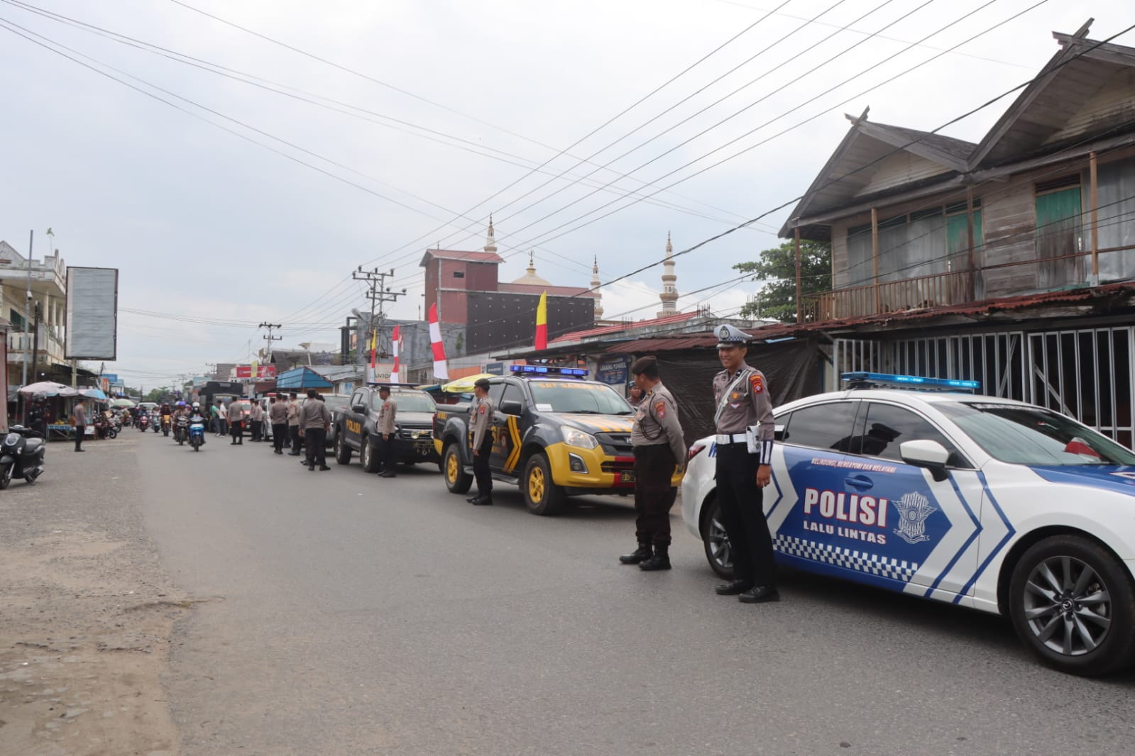 Patroli Gabungan Skala Besar, Polres Pulang Pisau Siaga Penuh Antisipasi Unjuk Rasa