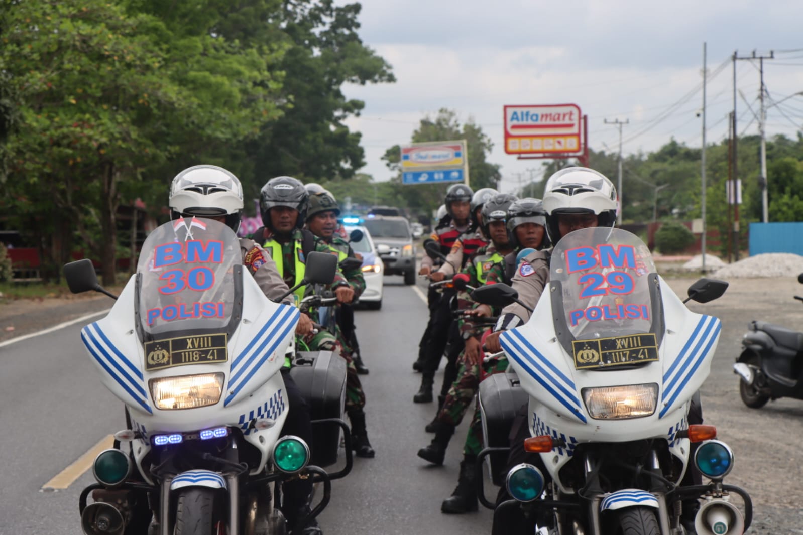 Jaga Stabilitas Wilayah, Polres Pulang Pisau Laksanakan Patroli Gabungan Pasca Unras