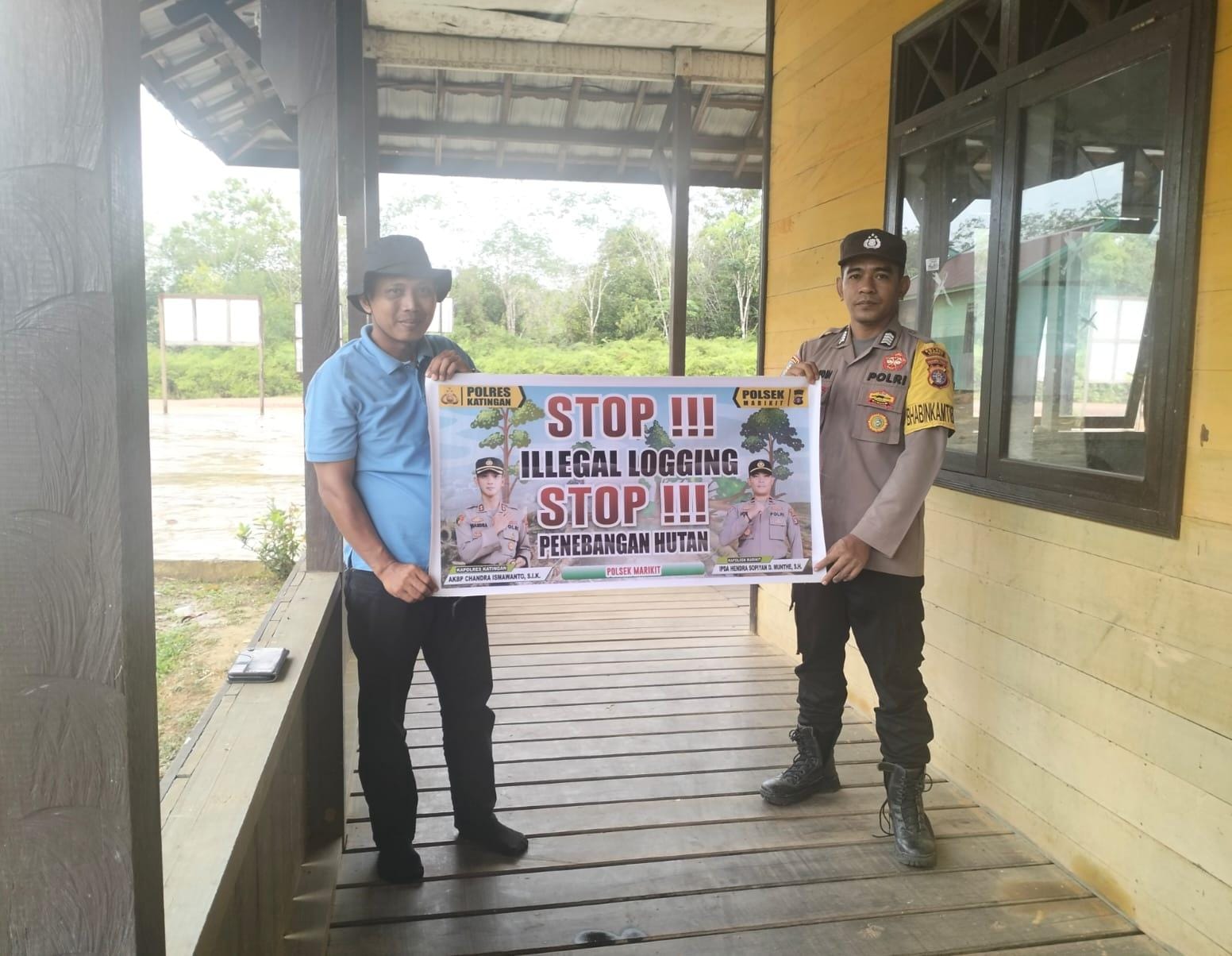 Sosialisasi Ilegal Logging ke pada Masyarakat Desa Tumbang Pahaney Kec.Marikit