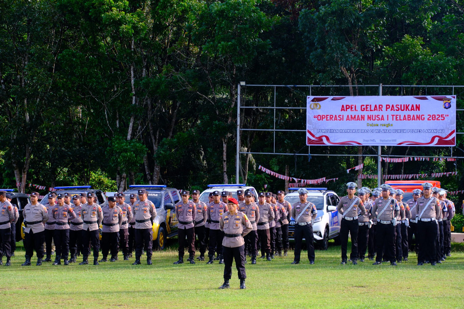 Polres Lamandau Gelar Apel Pasukan Operasi Aman Nusa 1 Telabang 2025
