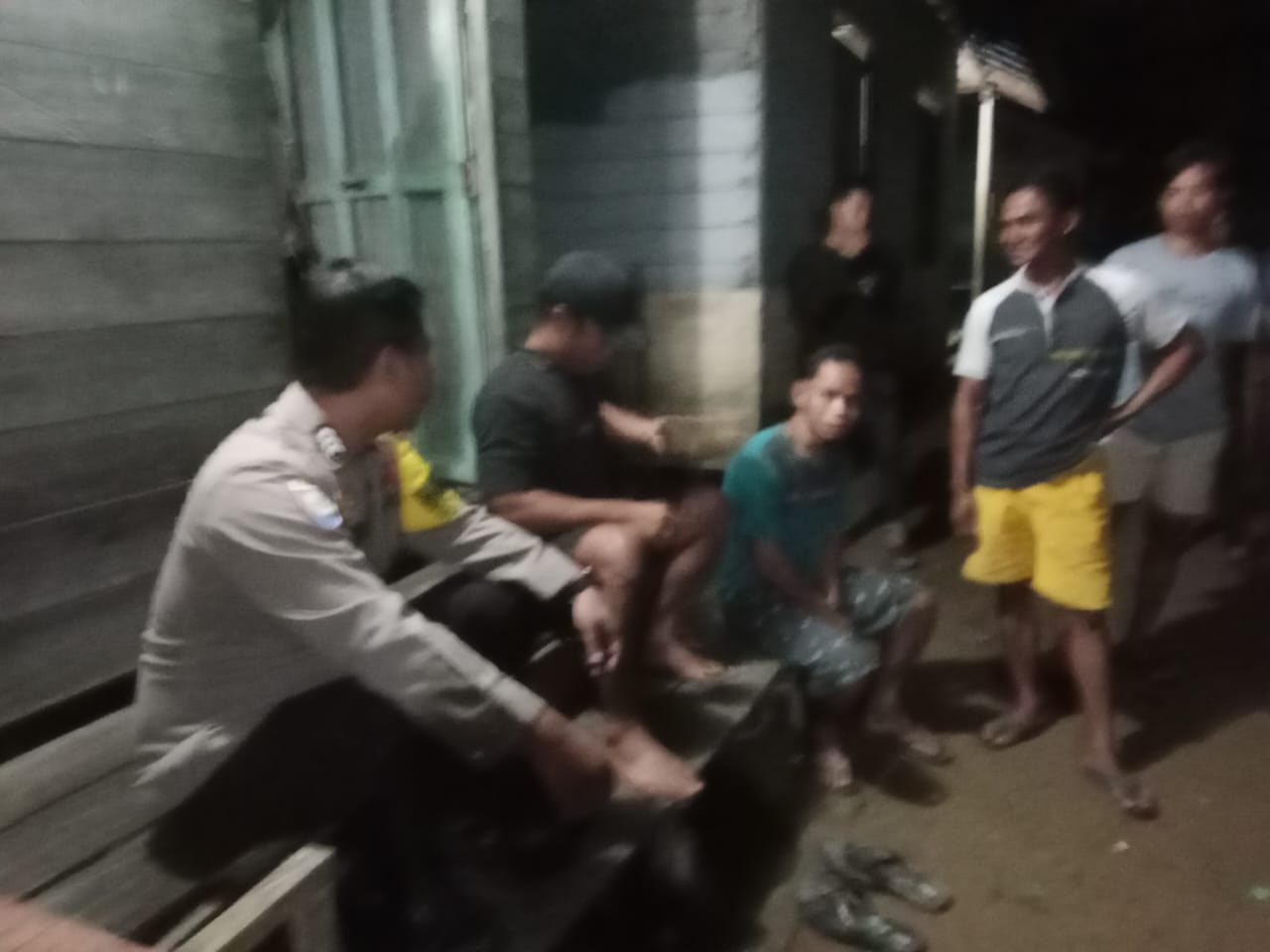 Polsek Katingan Hulu Gelar Patroli malam di Wilayah Kec.Katingan Hulu, Kab. Katingan.