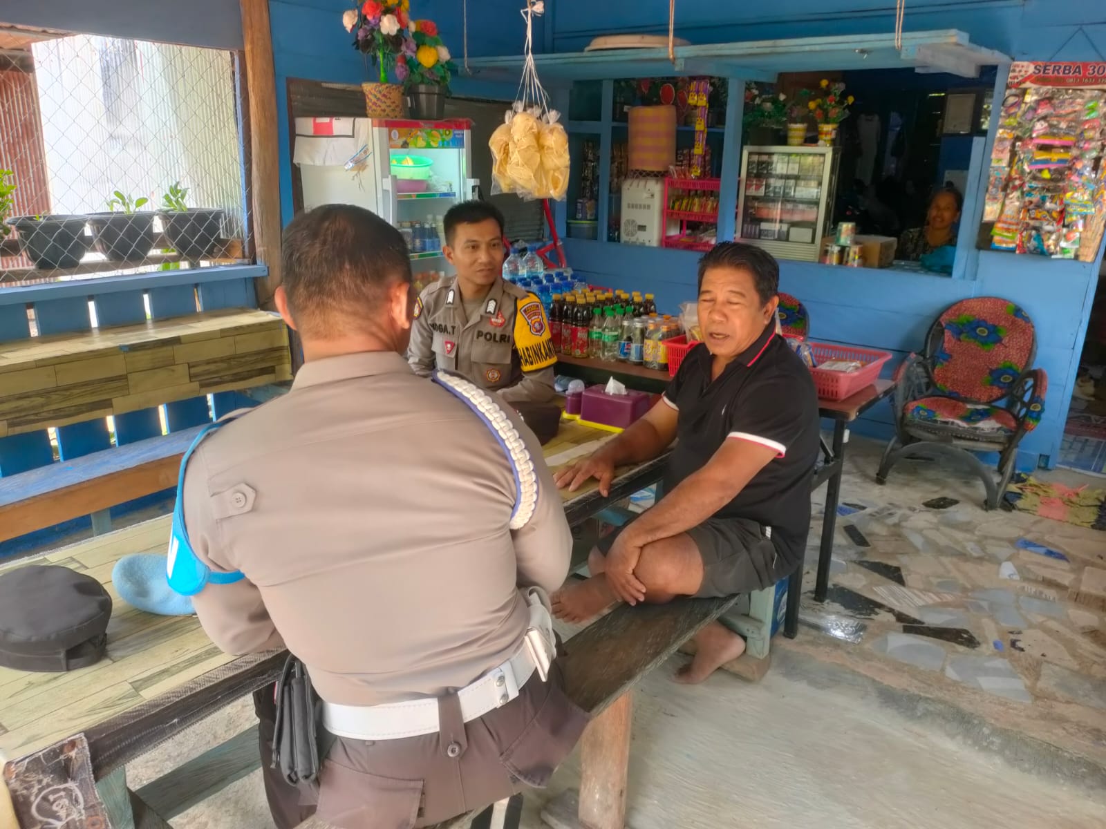 Personil Polsek Sematu Jaya Sosialisasikan Penanggulangan Premanisme