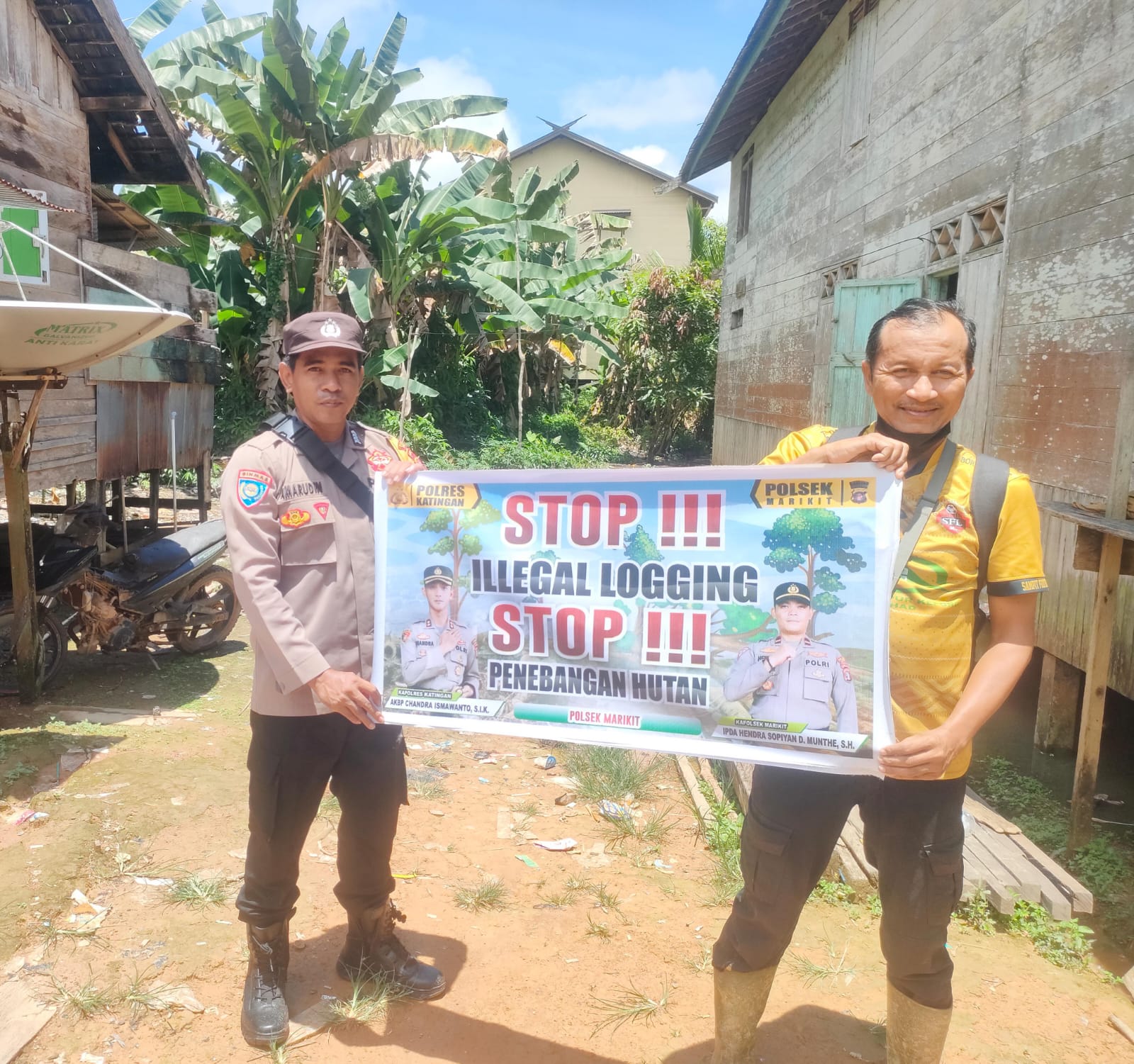 Gencar sosialisasi Ilegal Logging ke pada Masyarakat Desa Tumbang Hiran Kec.Marikit