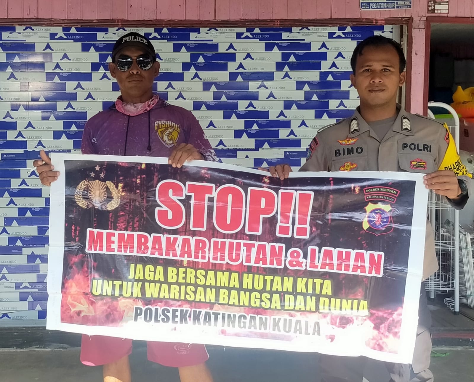 Upaya Pencegahan Karhutla, Bhabinkamtibmas Rutin Himbau Masyarakat tentang Bahaya Karhutla