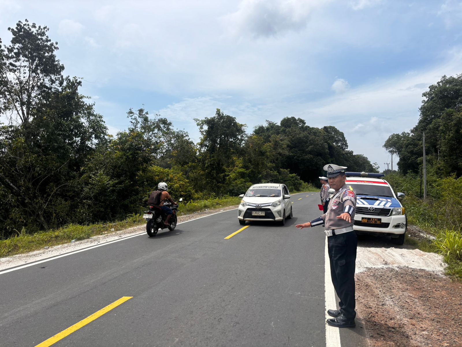 Antisipasi Laka Lantas, Satlantas Polres Katingan laksanakan patroli ke titik-titik lokasi rawan laka lantas.