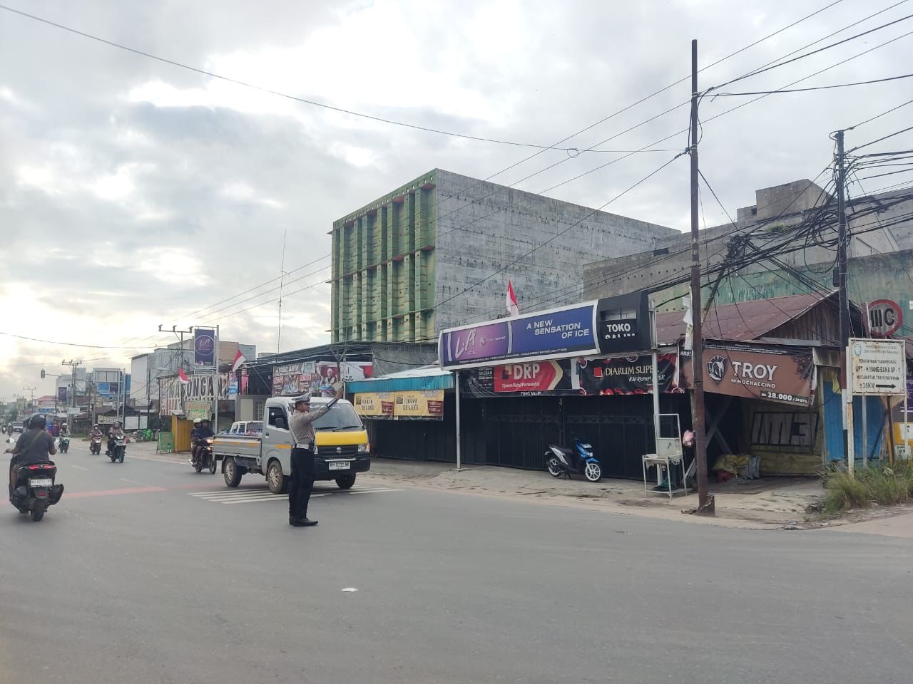 Pengaturan Pagi Di titik Rawan kepadatan arus lalulintas