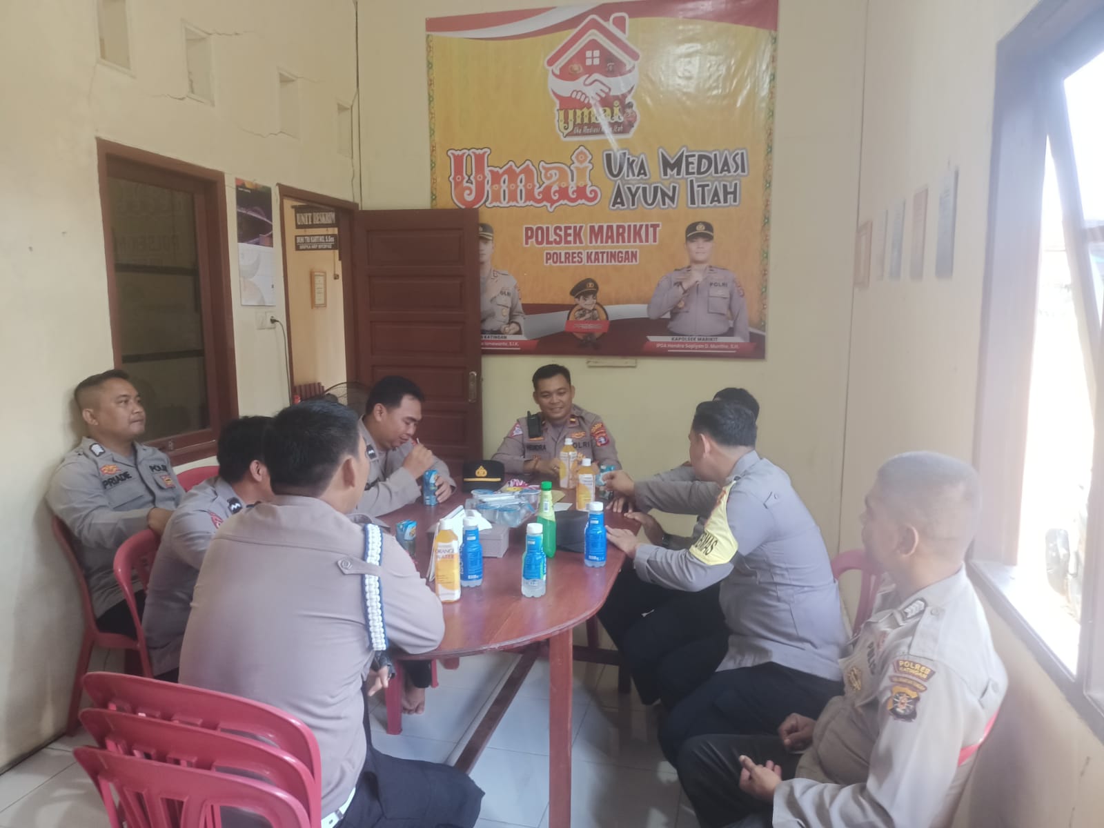 Polsek Marikit Laks Giat Anev Pelaksanaan Tugas Yang Dipimpin Oleh Kapolsek.