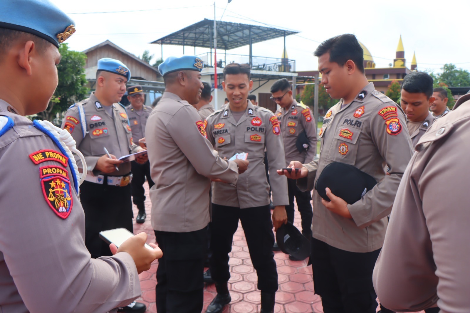 Si Propam Polres Katingan Laksanakan Gaktiblin, Seluruh Personel Lengkap dan Tertib