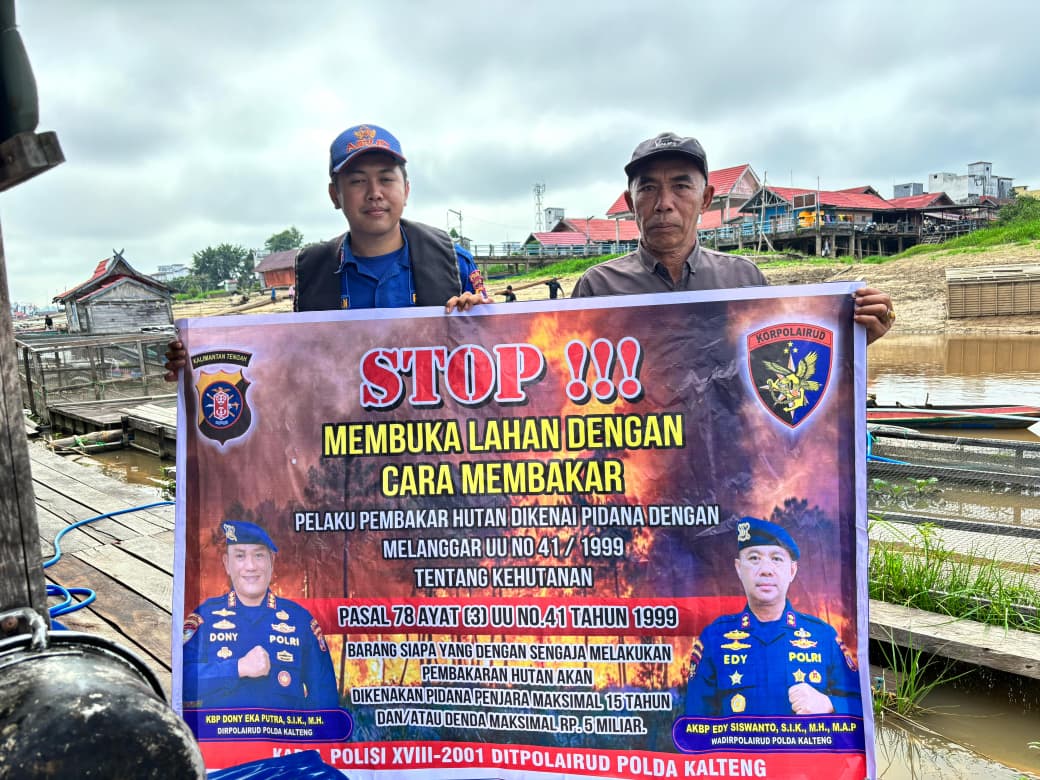 Ditpolairud Polda Kalteng,Mari Kita Cegah Kebakaran Hutan Dan Lahan