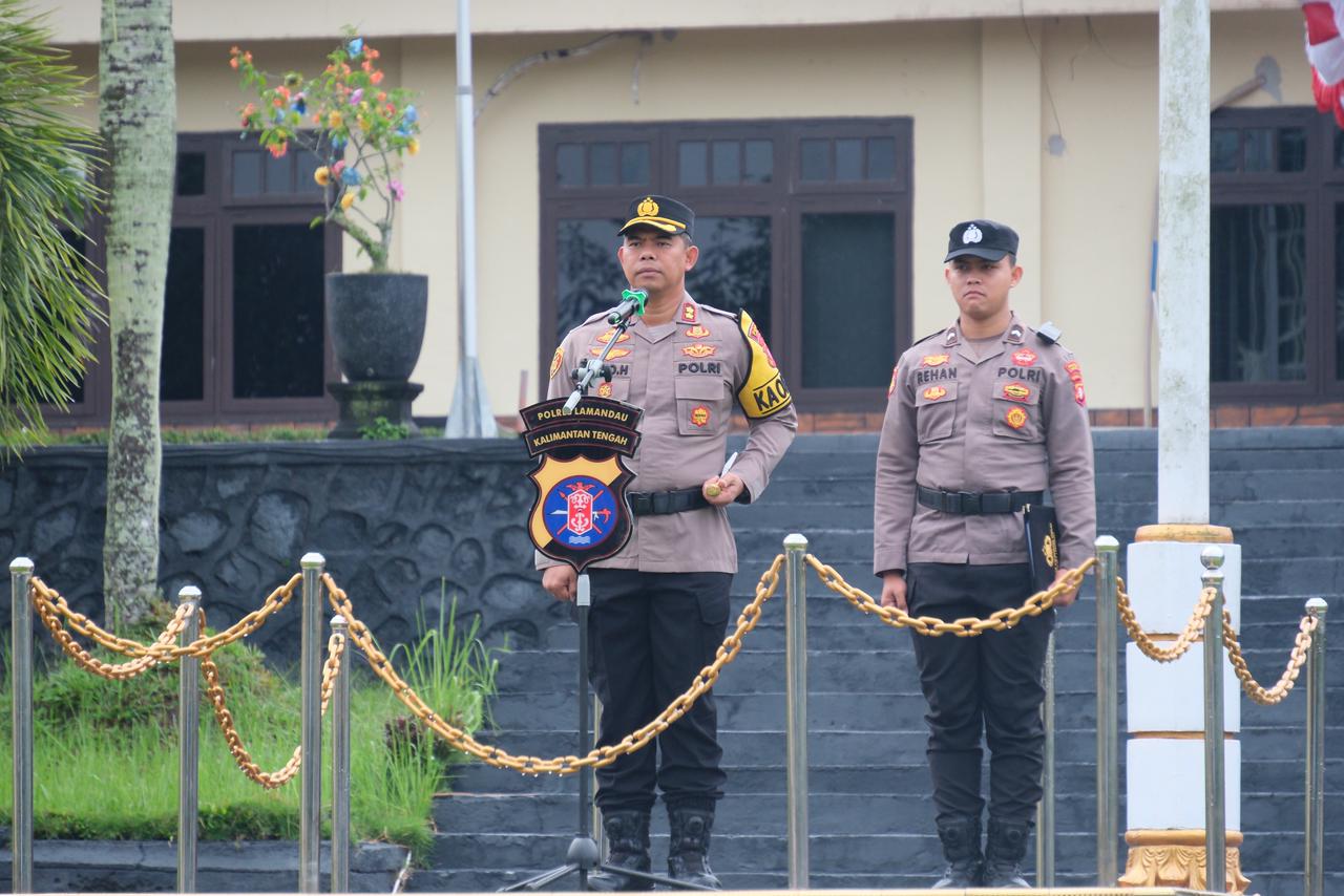 Polres Lamandau Gelar Upacara Peringatan Hari Olahraga Nasional ke-42