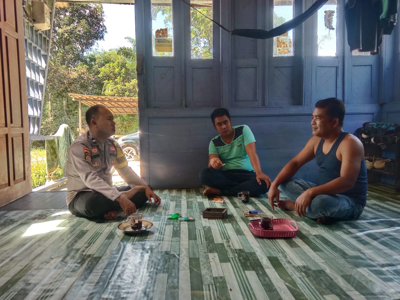 Piket Polsek Lamandau Sosialisasikan Penanggulangan Premanisme Berkedok Ormas