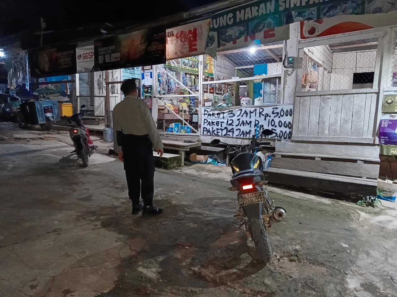 Piket Polsek Delang melaksanakan giat patroli Tempat Objek Vital