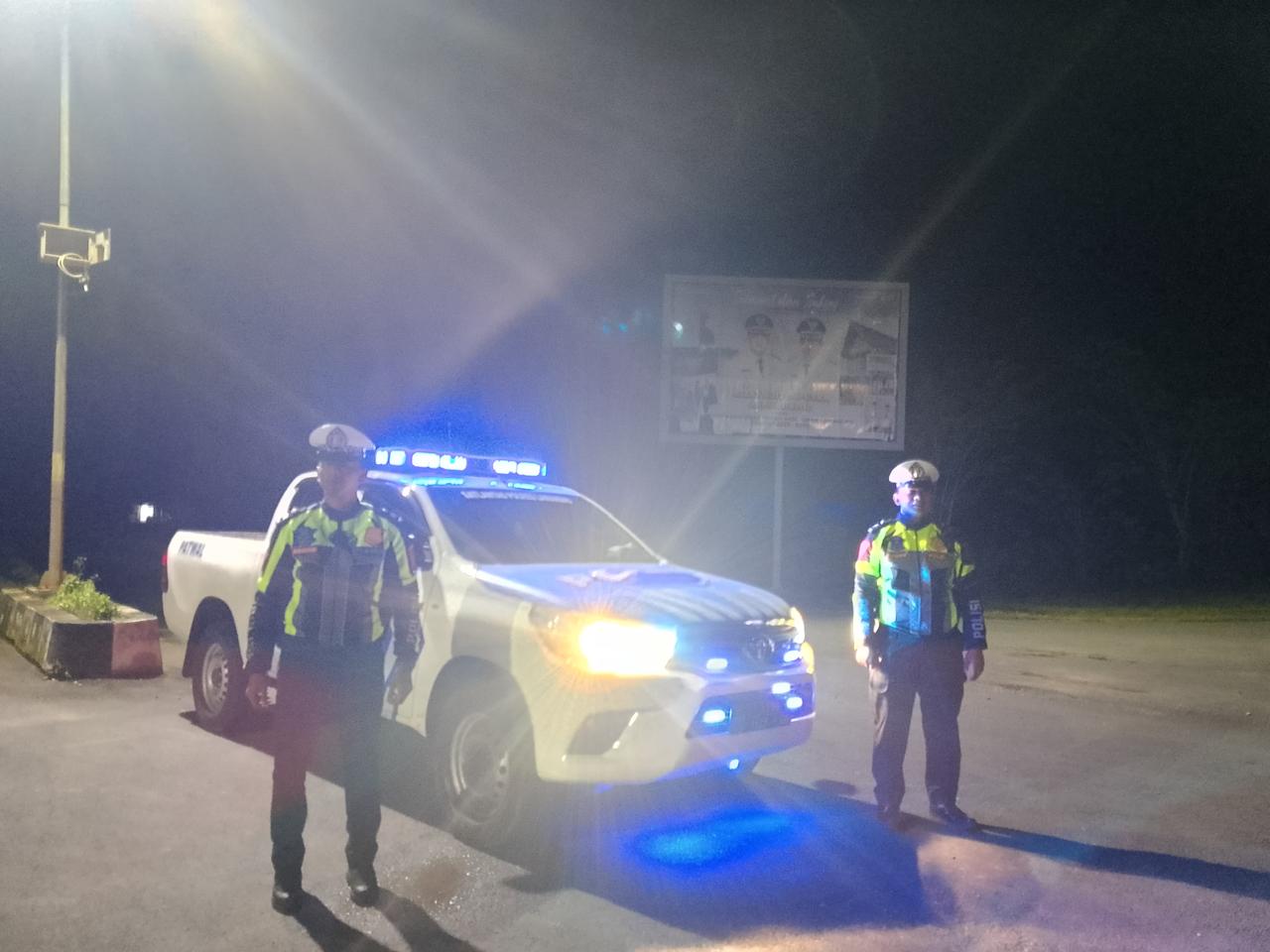 Patroli Blue Light Polres Lamandau, Upaya Cegah Gangguan Kamtibmas