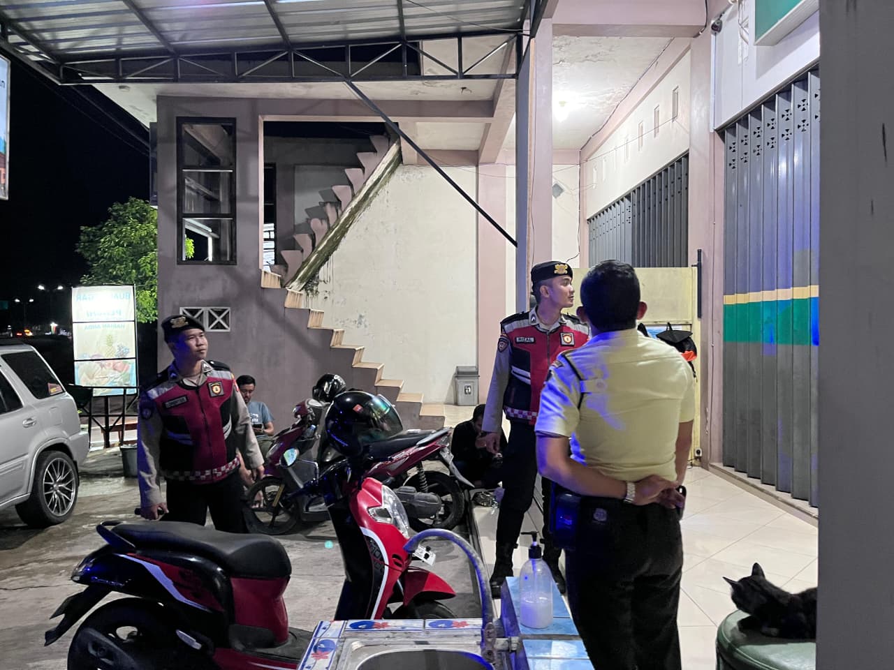 Sat Samapta Polres Lamandau Patroli di Objek Vital, Sambangi Satpam untuk Perkuat Keamanan