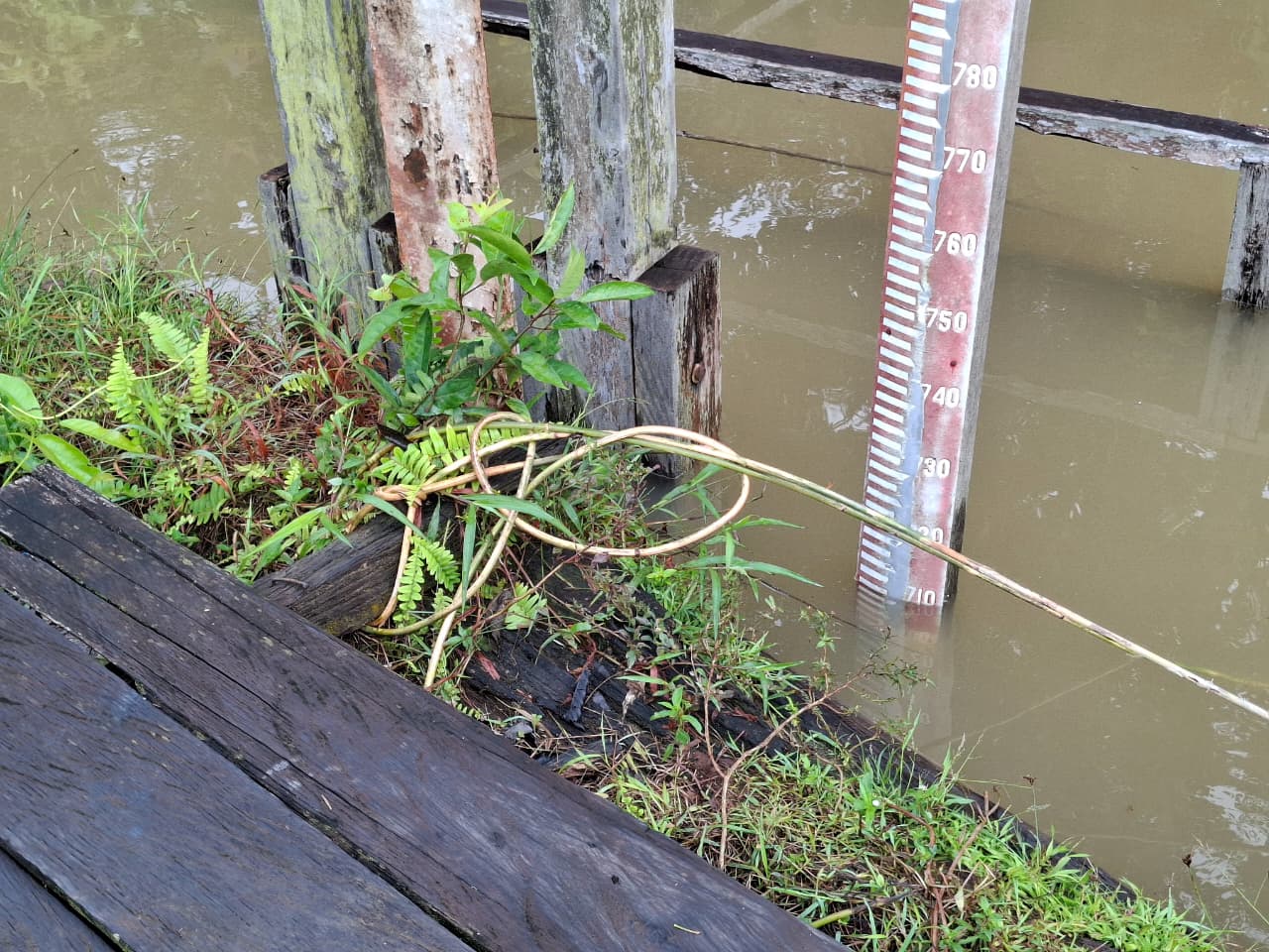 Piket Polsek Cek Debit Air Sungai Lamandau