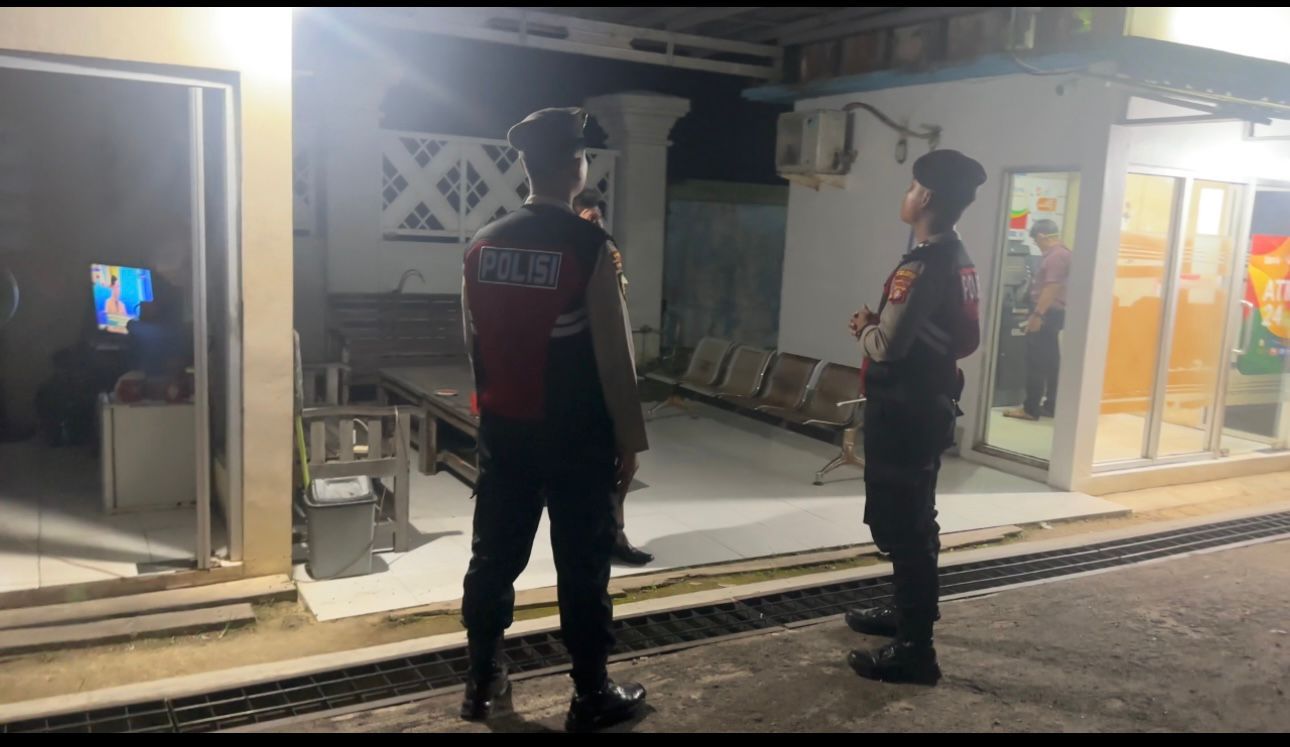 Sat Samapta Polres Lamandau Patroli di Objek Vital, Sambangi Satpam untuk Perkuat Keamanan