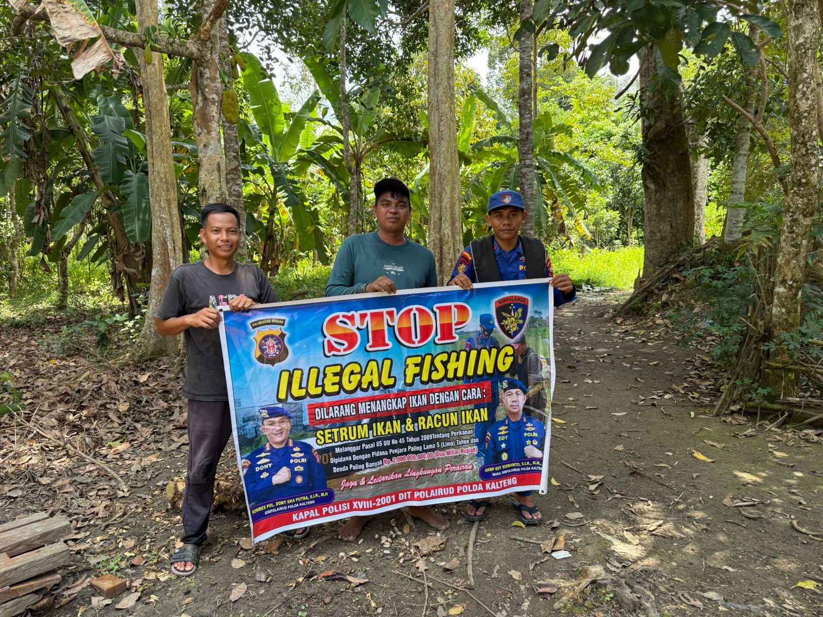 Ditpolairud polda kalteng imbau nelayan stop ilegal fishing untuk lindungi sumber daya sungai