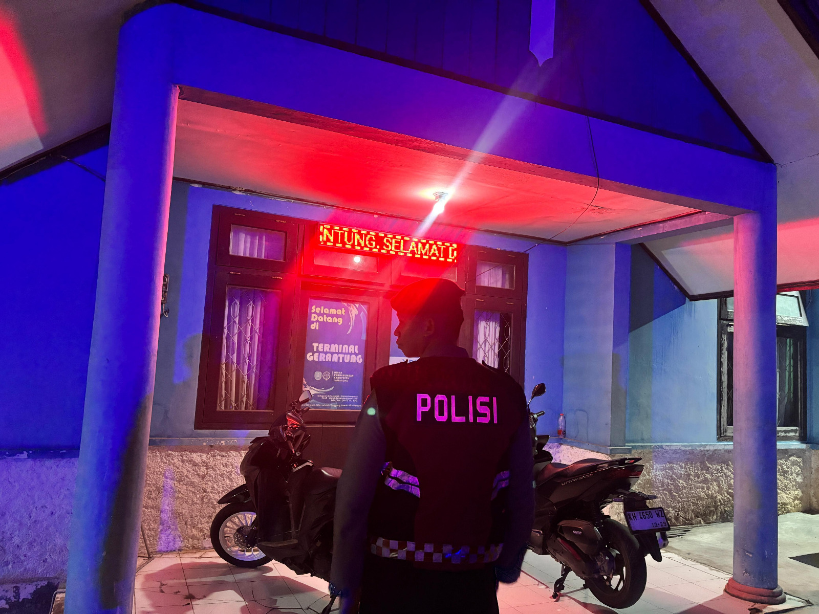 Sat Samapta Polres Lamandau Patroli Malam Hari, Jaga Kamtibmas dan sambang sejumlah Tempat