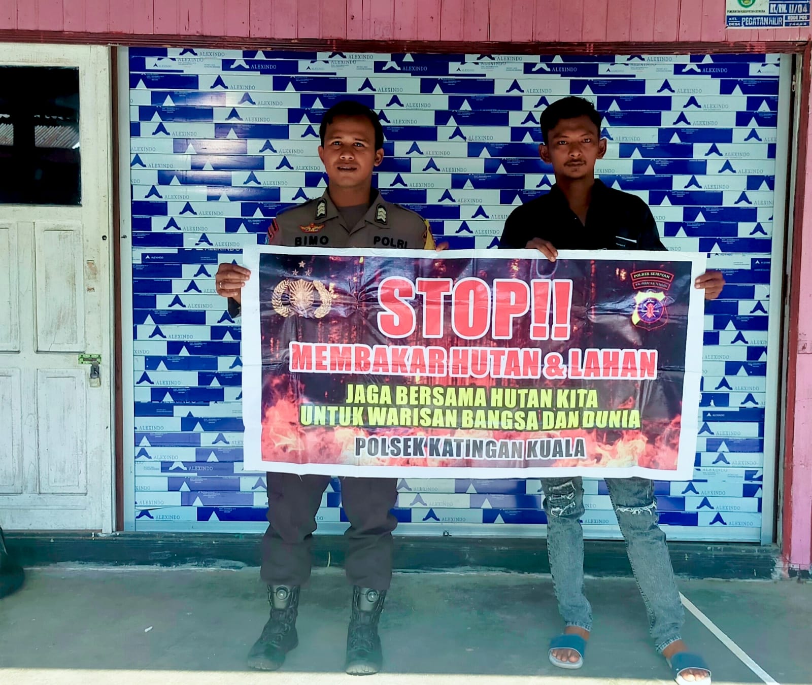 Upaya Pencegahan Karhutla, Bhabinkamtibmas Rutin Himbau Masyarakat tentang Bahaya Karhutla