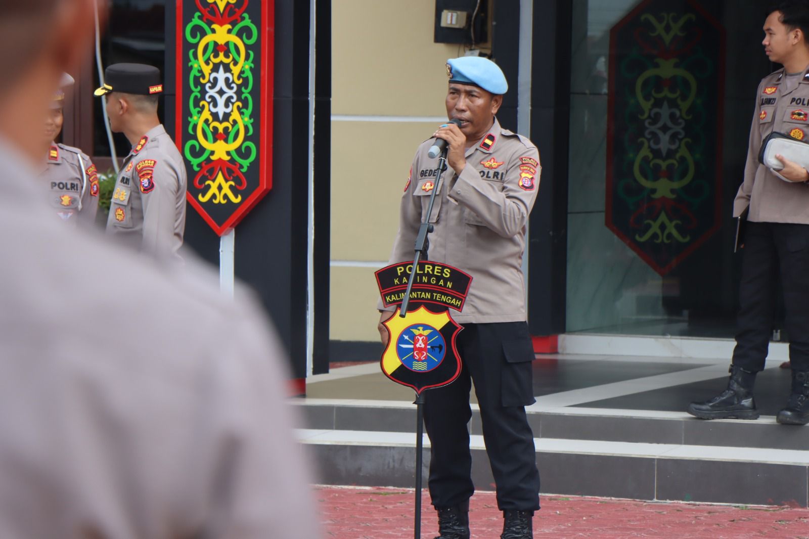 Si Propam Polres Katingan Laksanakan Gaktiblin, Seluruh Personel Lengkap dan Tertib