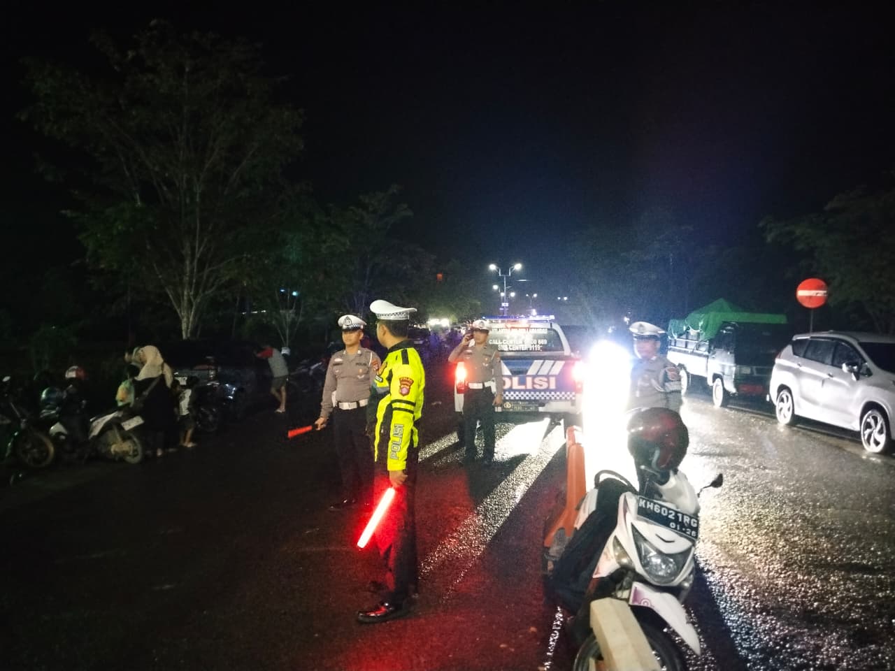 Patroli Blue Light Polres Lamandau, Upaya Cegah Gangguan Kamtibmas