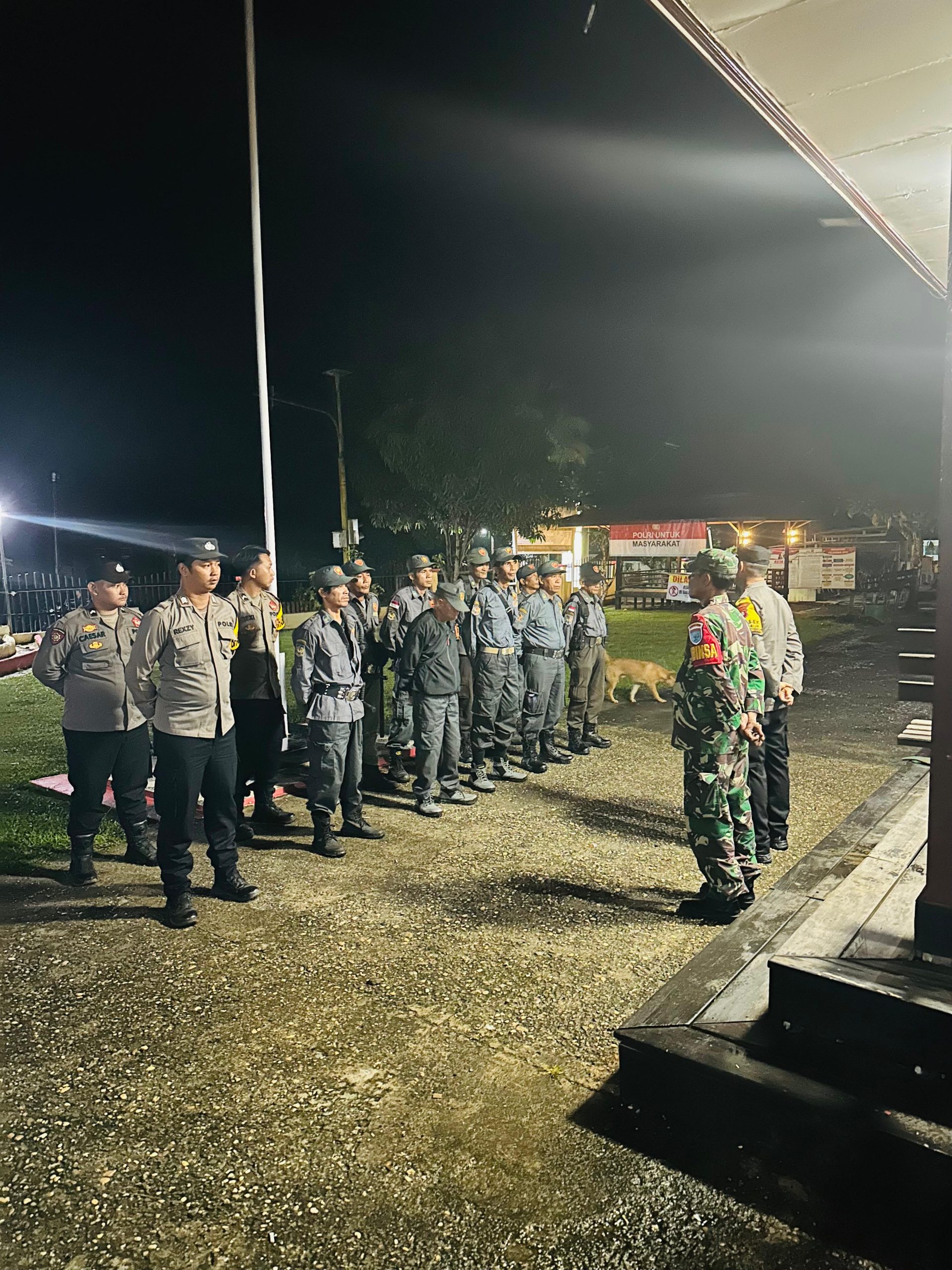 Polsek Teweh Timur Gelar Apel dan Patroli Gabungan Pasca Putusan MK