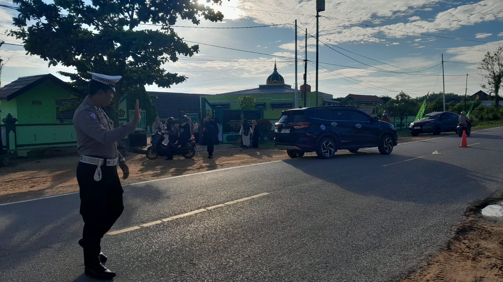 Sat Lantas Giatkan Gatur Lalin di Sekolah Mts Negeri