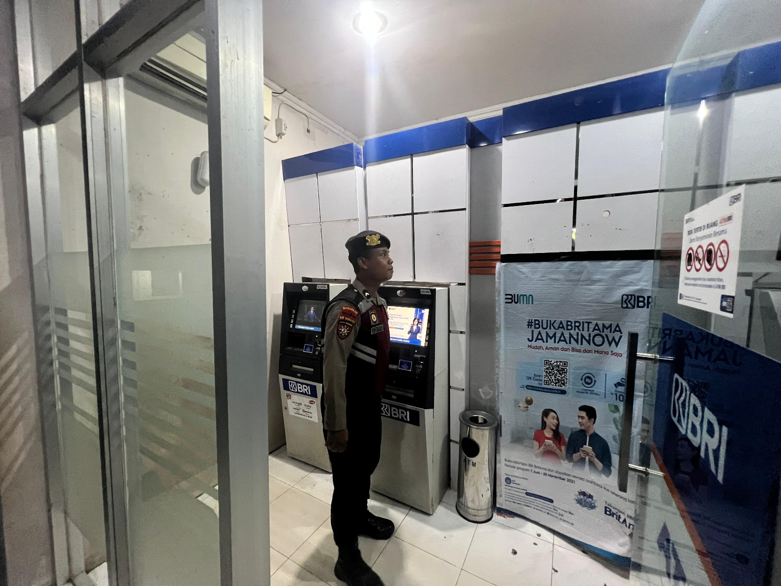 Sat Samapta Polres Lamandau Patroli di Objek Vital, Sambangi Satpam untuk Perkuat Keamanan