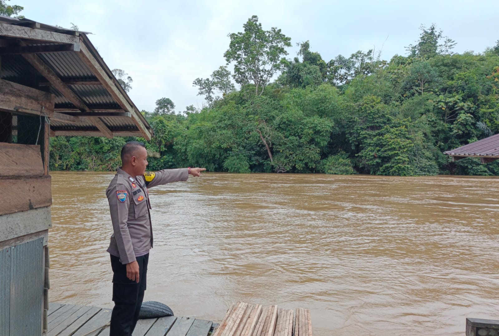 ‎Debit Air terpantau naik , Polsek Katingan Hulu dan Bukit Raya Imbau Warga agar tetap waspada.